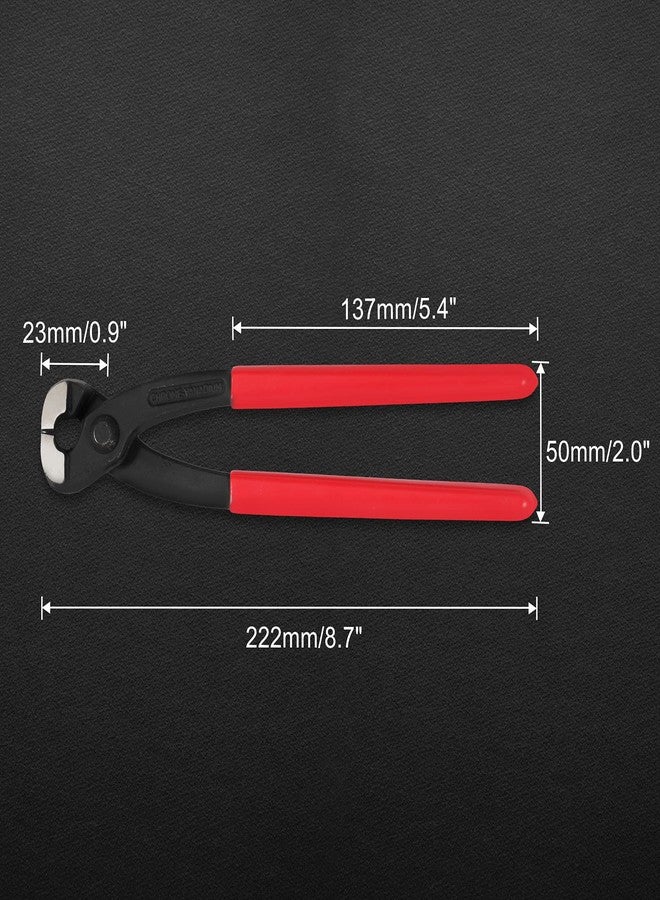 كماشة مشبك الأذن LEONTOOL مقاس 9 بوصات، كماشة مشبك الأذن ذات الفك الأمامي والجانبي، أداة الضغط، التثبيت، الإزالة، أداة الضغط، الأنابيب البلاستيكية، المشروبات، السيارات، البحرية، الدراجات النارية، السباكة - Image 3