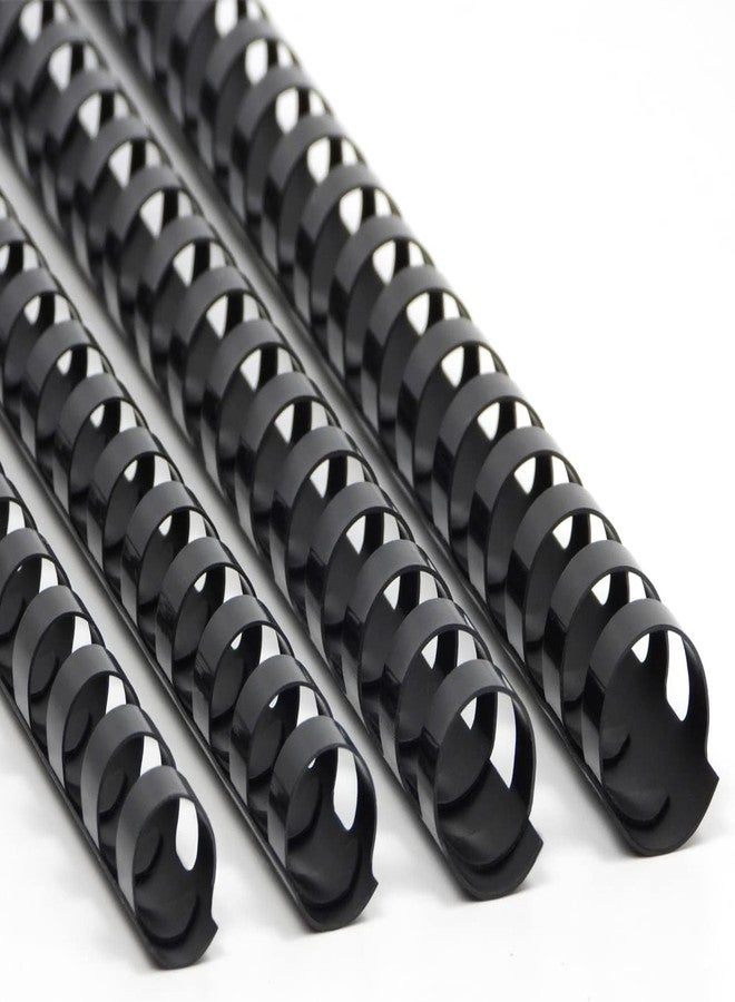 Rayson CR16202225BK Plastic Binding Combs 5/8 in. 13/16in, 7/8in, 1in, 19-Ring Letter Size, Black Comb Binding Spines, Multi-Size Pack of 40 - Image 1
