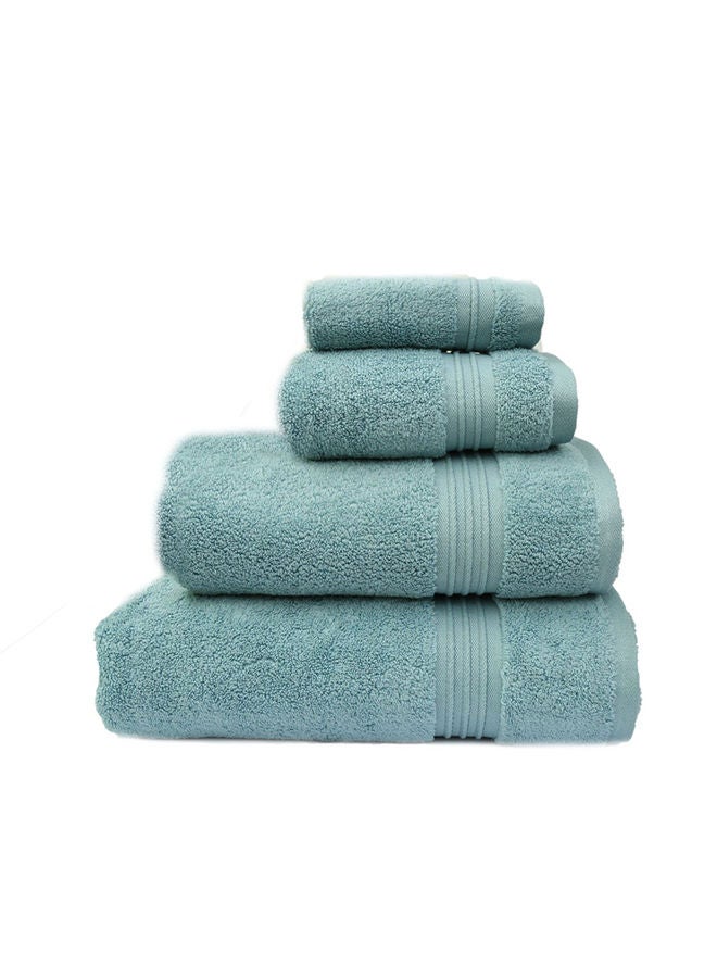 DANUBE HOME Flossy Face Towel 100% Combed Cotton 550 GSM Quick Dry Plush Wash Towel Ultra Soft Lightweight Highly Absorbent Towels For Bathroom 33x33 cm Aqua - Image 3