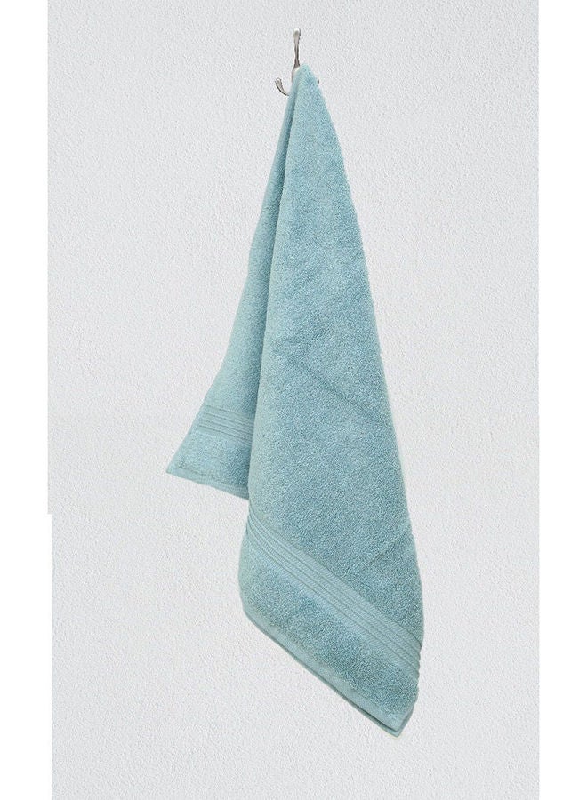 DANUBE HOME Flossy Face Towel 100% Combed Cotton 550 GSM Quick Dry Plush Wash Towel Ultra Soft Lightweight Highly Absorbent Towels For Bathroom 33x33 cm Aqua - Image 1