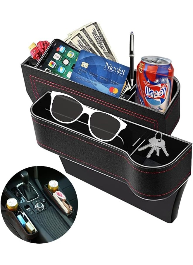MOTRK Motrk Car Seat Side Storage Box With Cup Holder, Multifunctional Car Seat Organizers  - Image 1