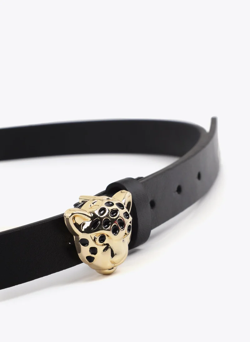 Lola Casademunt Personalized Leopard Buckle Belt