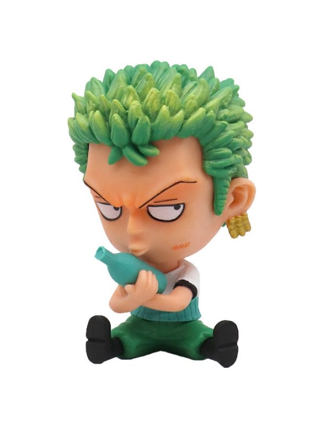 Set of 2 Anime One Piece Action Figure Set, Luffy and Zoro Figure, Collectible Model Statue Figure Toy, High Quality Cartoon Figure Toy Suitable For Car and Table Decoration - Image 3