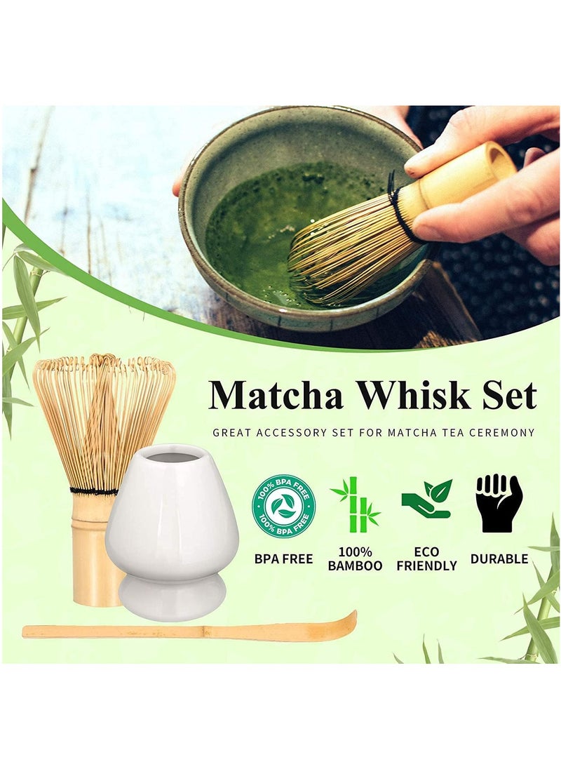 Arabest Traditional Matcha Tea Tool Set, Whisk  100-Prongs+ Ceramic Whisk Holder + Tea Scoop Handmade Matcha Kit for Matcha Tea Lover  - Image 5