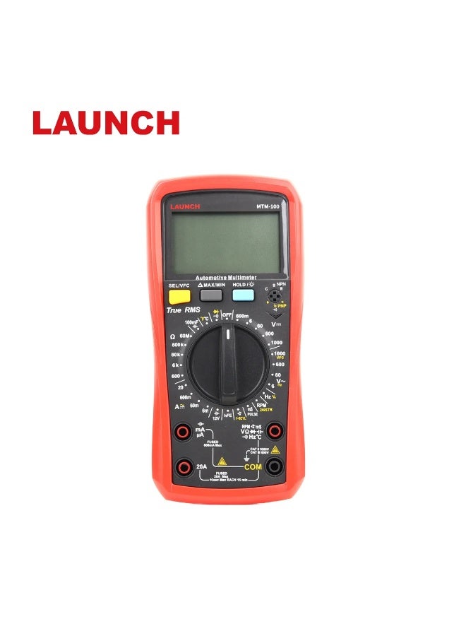 LAUNCH MTM-100 Multi-functional Automobile Multimeter, True RMS, 6000 Counts Display - Image 1