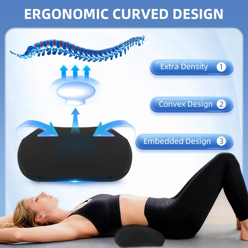 Panduo Lumbar Support Pillow for Office Chair, Memory Foam Lumbar Pillow for Lower Back Pain Relief (xiaoyaokaoblack) - Image 5