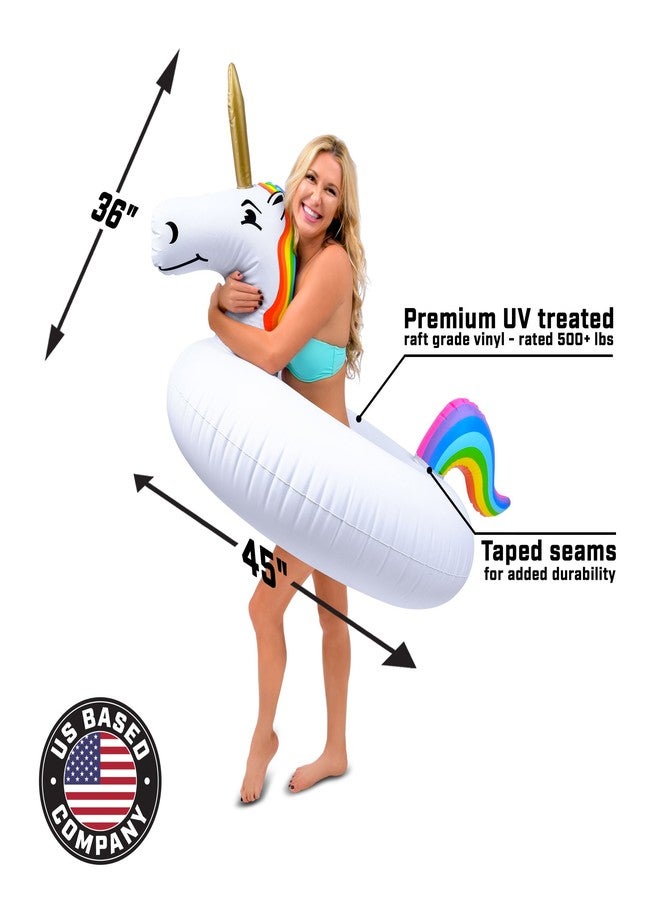 GoFloats Unicorn Pool Float Party Tube - Inflatable Rafts, Adults & Kids - Image 4
