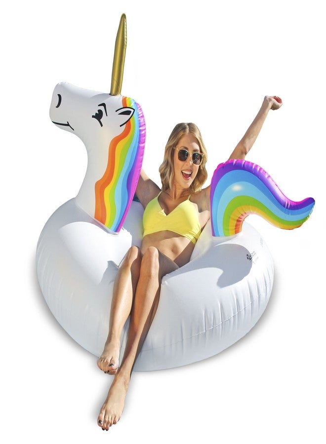 GoFloats Unicorn Pool Float Party Tube - Inflatable Rafts, Adults & Kids - Image 3