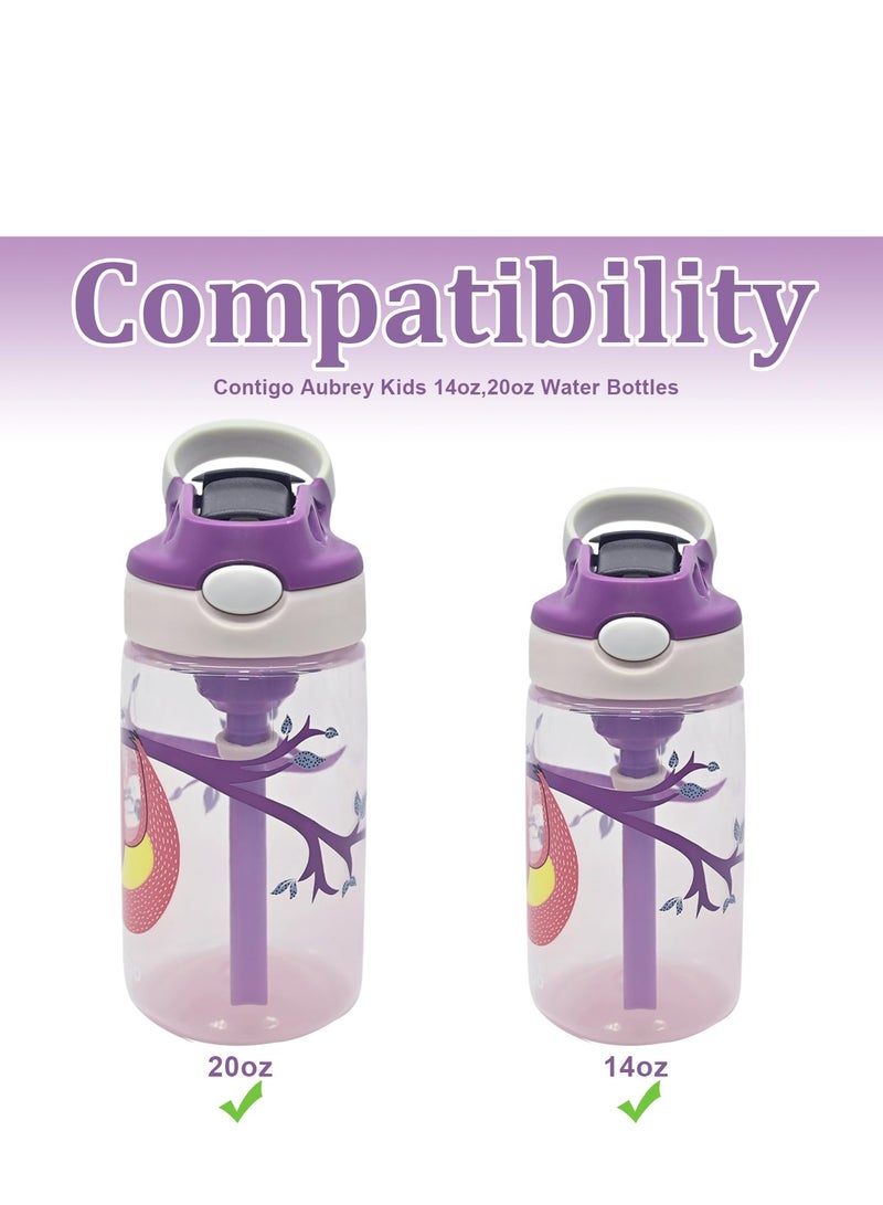 2 Pcs Replacement Spout Parts for Contigo Aubrey Kids Water Bottle, Soft Silicone BPA Free Lids Replacement for Contigo Autospout Replacement Lid for Kids