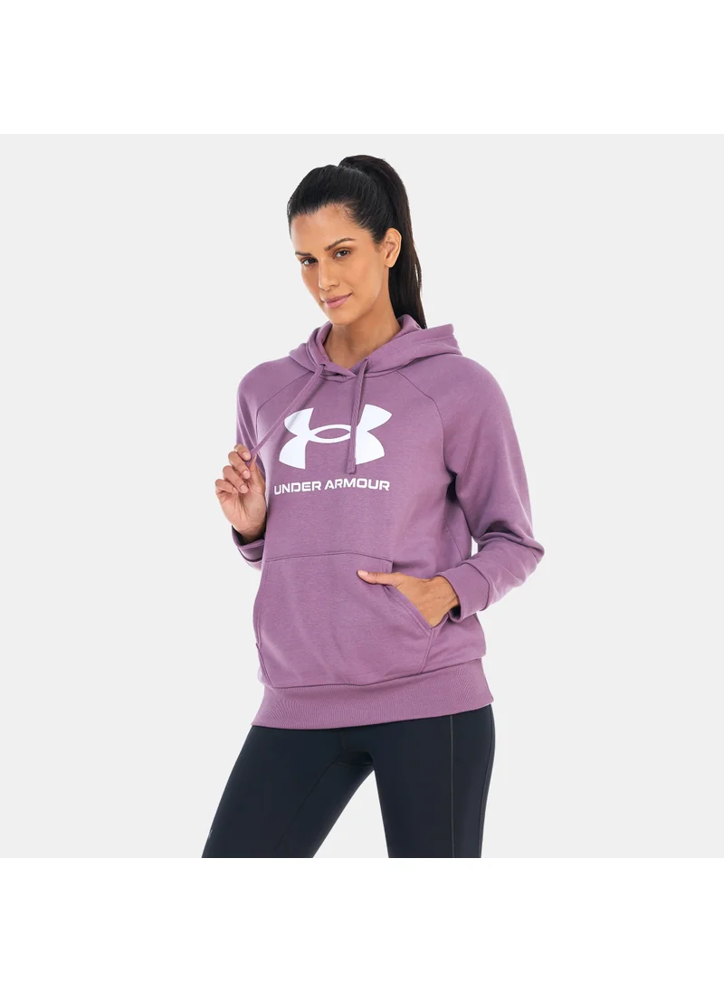 UNDER ARMOUR Women's UA Rival Fleece Big Logo Hoodie