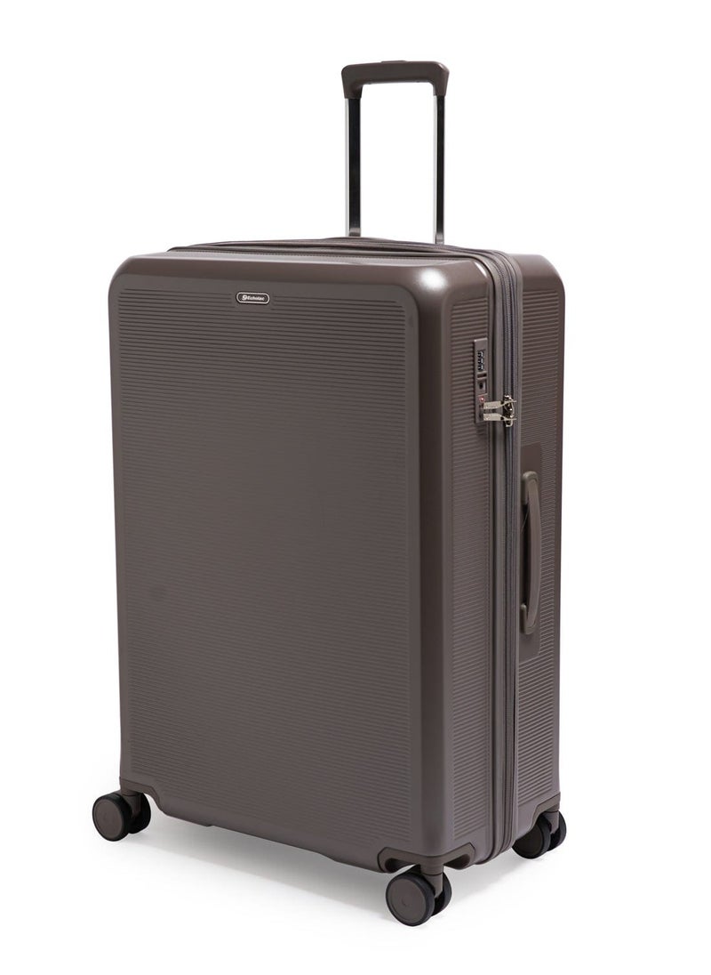 Echolac - Sense 78cm Hardcase Expandable 4 Double Wheel Check-In Luggage Trolley Brown - Image 1