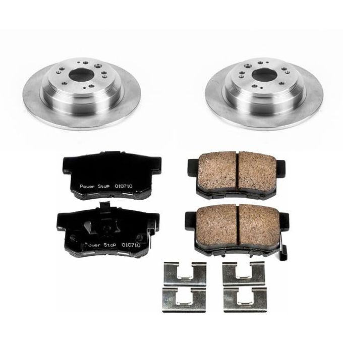 POWERSTOP Power Stop Koe5859 Autospecialty Rear Replacement Brake Kit-Oe Brake Rotors & Ceramic Brake Pads For Honda Accord Crosstour 2010-2011, Honda Crosstour 2012-2015 [Model Specific] - Image 2