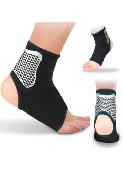 Compression Socks for Plantar Fasciitis 2Pcs Achilles Tendonitis Relief Ankle Support Sleeve Brace Wraps for Sports Protection Basketball Hiking