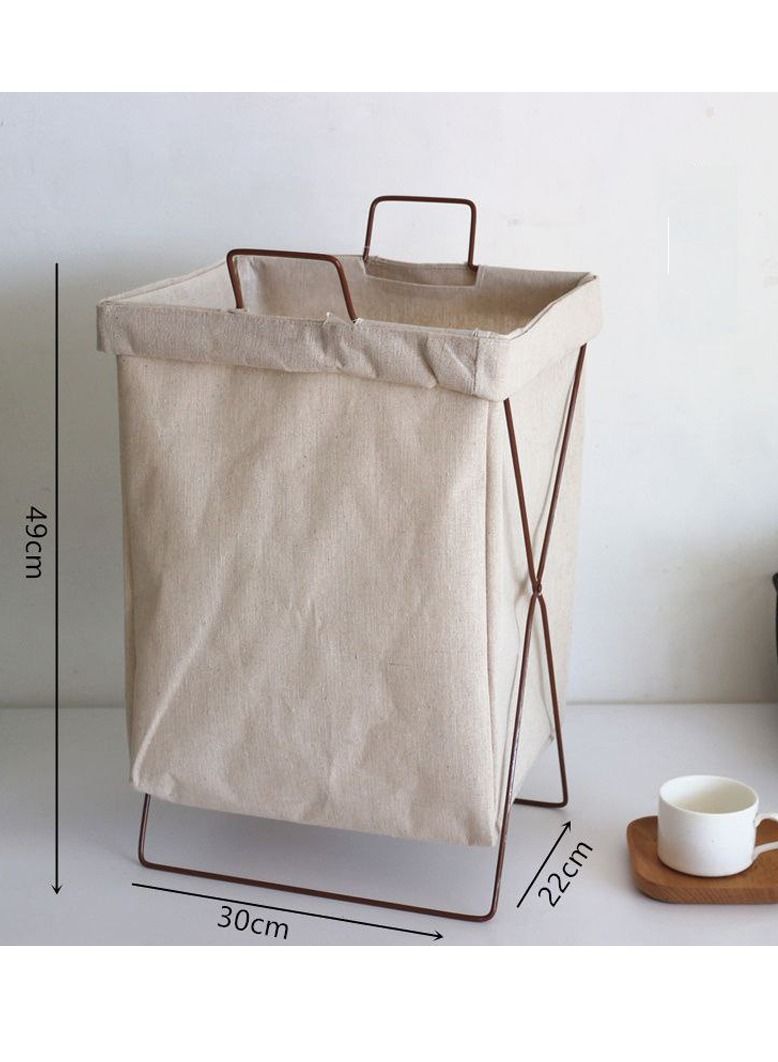 DubaiGallery Laundry Basket Laundry Hamper Storage Basket Dirty Clothes Large Laundry Bag Clothes Basket Laundry Bin Collapsible with Aluminum Frame,Washing Storage - Image 2