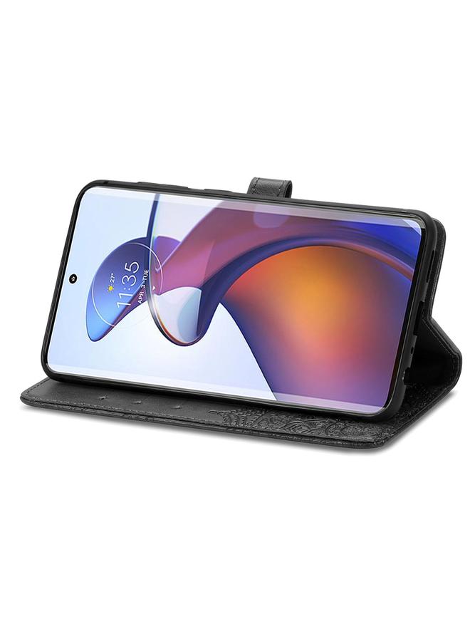 erorex Case For Motorola Edge 30 Fusion Mandala Flower Embossed Leather Phone Case - Image 4