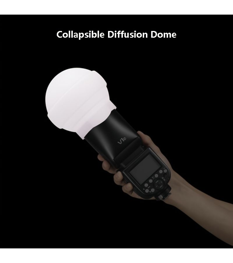 Collapsible Silicone Dome Light Diffuser AK R22 for External Flash - Image 1