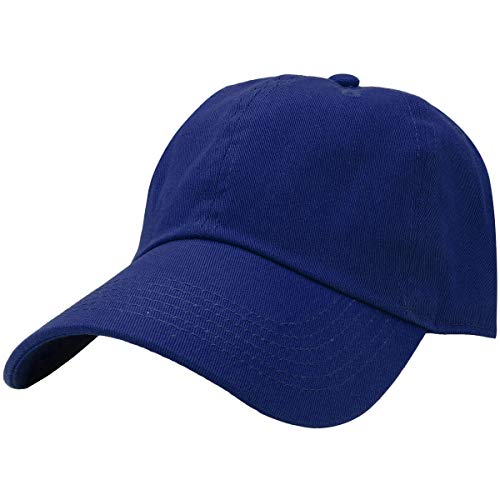 Falari Classic Baseball Cap Dad Hat 100% Cotton Soft Adjustable Size Royal - Image 1