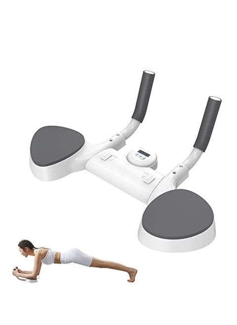 Plank Core Trainer Plank Support Equipment, with Timer ABS Push Up Fitness Board Core Trainer Portable Adjustable Count Exerciser Board Non-Slip Gym Abdominal Muscle Training Kit for Home Gym Office