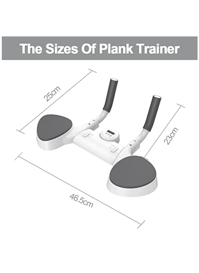 Plank Core Trainer Plank Support Equipment, with Timer ABS Push Up Fitness Board Core Trainer Portable Adjustable Count Exerciser Board Non-Slip Gym Abdominal Muscle Training Kit for Home Gym Office