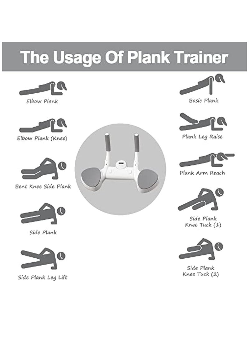 Hihonor Plank Core Trainer Plank Support Equipment, with Timer ABS Push Up Fitness Board Core Trainer Portable Adjustable Count Exerciser Board Non-Slip Gym Abdominal Muscle Training Kit for Home Gym Office  - Image 5