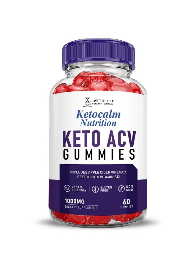 Justified Laboratories Ketocalm Nutrition Keto ACV Gummies Advanced Formula 1000MG Keto Calm Nutrition Keto Gummies Apple Cider Vinegar Formulated with Pomegranate Beet Juice Powder B12 Vegan Non GMO 60 Gummys - Image 4