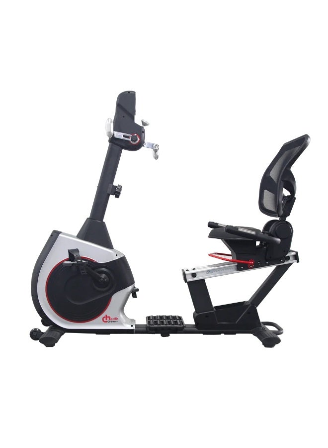 Health Care K8745R Dual Action Recumbent Exercise Bike with LCD Display and Back Support - Image 1