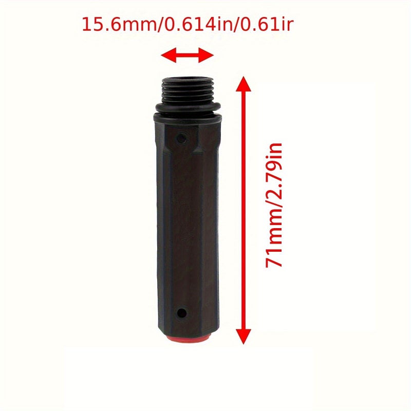 4pcs Black Plastic Air Compressor Breathing Rods With Red Nipples Durable Pump Fittings For Easy Inflation - Image 4