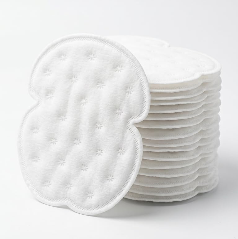 Barakath Underarms Sweat Pads Disposable Highly Absorbent Sweat Pads Cotton Anti Allergic, Anti Bacteria, Anti Smell For Men And Women (Pack of 20) - Image 1