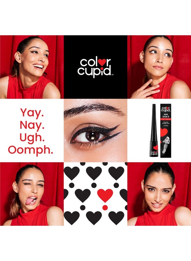 Color Cupid Color Cupid Eye Love It Eyeliner | All day wear | Easy application, Long stay & Quick drying | Jet Black - 3.5 ml  - Image 5