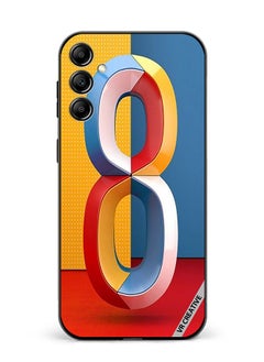 Protective Case Cover For Samsung Galaxy A34 Number 8 Design Multicolour