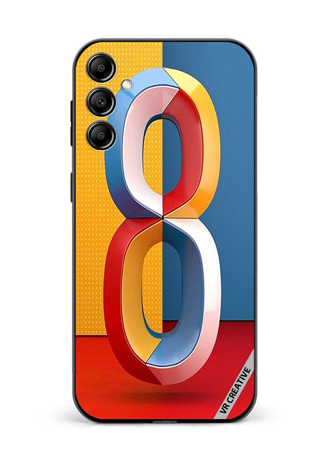 VR CREATIVE - Protective Case Cover For Samsung Galaxy A34 Number 8 Design Multicolour - Image 1