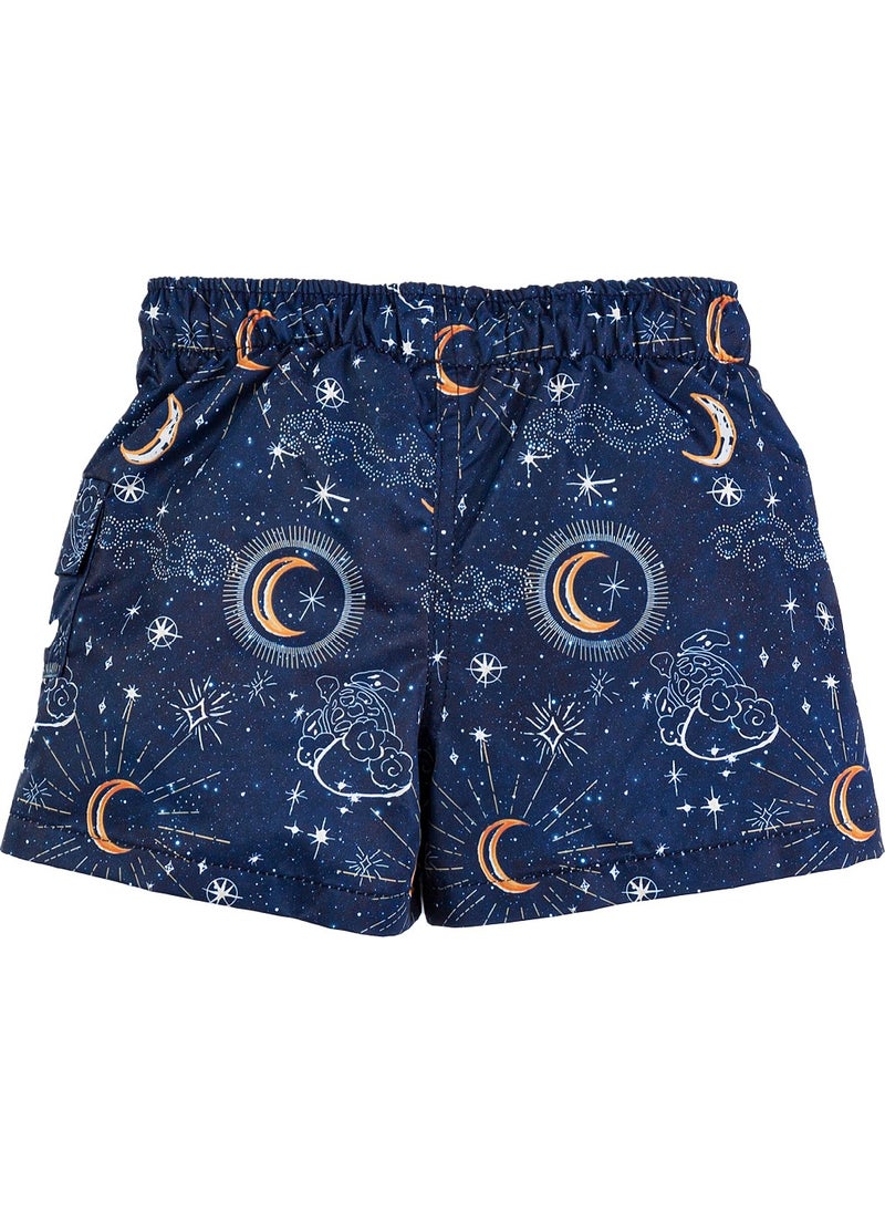 Gold Class Kidswear Boys Moon Patterned Swim Shorts  - Image 2