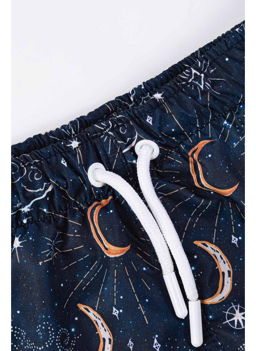 Gold Class Kidswear Boys Moon Patterned Swim Shorts  - Image 3