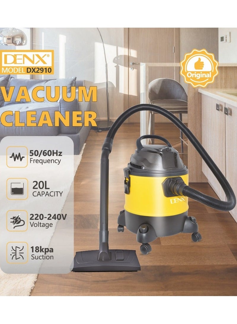 Denx A powerful deep cleaning vacuum cleaner with multiple attachments for ease of use and efficient performance. Designed for cleaning dry and wet surfaces. Featuring high suction power and a high-speed motor, it is suitable for cleaning dry dirt and spilled liquids. - Image 1