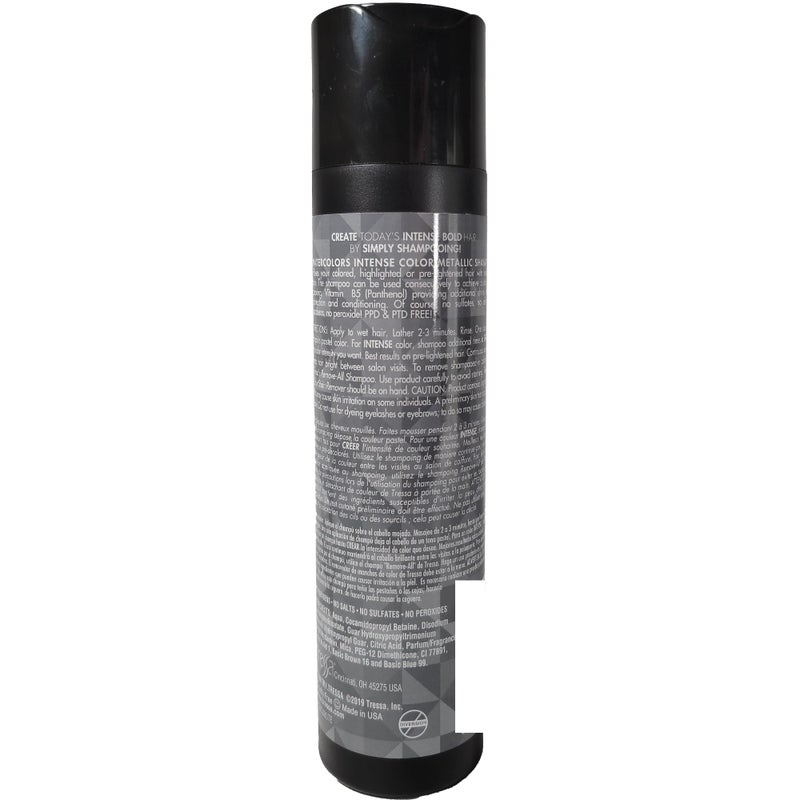 Watercolors INTENSE METALLIC Semi Permanet Color Depositing Shampoo-Sulfate & Paraben Free to Maintain & Enhance Hair Color 8 fl oz - STEEL - Image 5