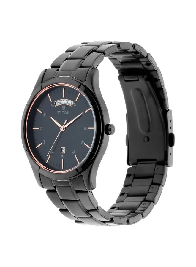 تيتان Men's Stainless Steel Analog Watch 1767NM01 - 42 mm