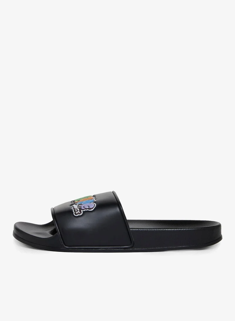 BHYPE SOCIETY  BHYPE SOCIETY - BUBBLE GRAFFITI BLACK SANDALS  | Best Price UAE