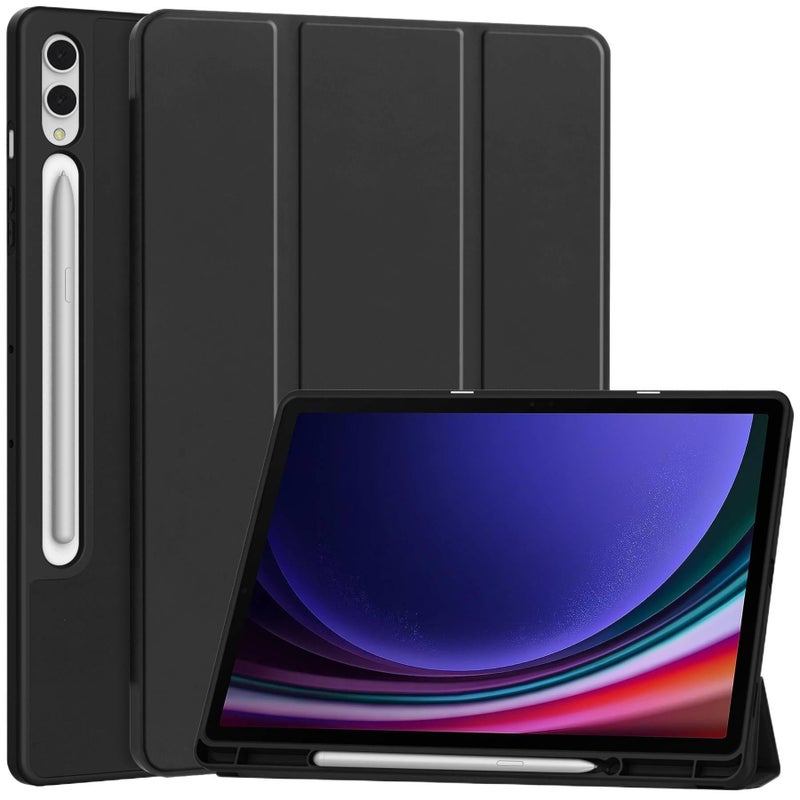 SK Purple Samsung Tab Case Compatible with Multiple Samsung Tab Models with Pencil Holder with Protective Cover Stand Function and Daily Tablet Carry - Image 2