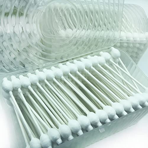 CGR 400pcs CGR Baby Safety Cotton Swabs with Large Tips for Newborn, Babies, Kids, Children, 100% Organic Cotton, White Paper Sticks, 5 Pack of 80 Swabs Total(2 Boxes and 3 Bags) - Image 4