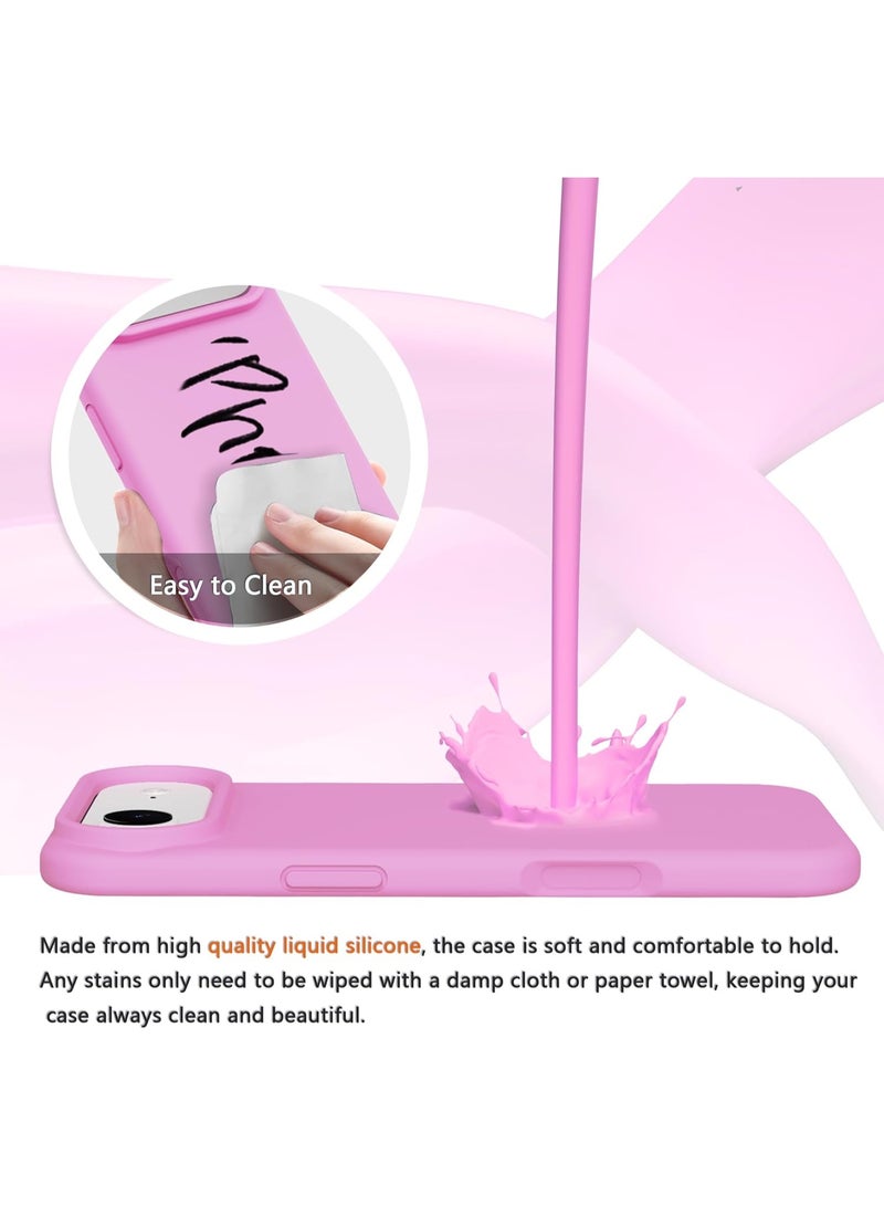 أكاليكس جراب سيليكون متوافق مع iPhone 17 Air، جراب هاتف سيليكون سائل رفيع مع مصد مطاطي ناعم مقاوم للصدمات مكون من 3 طبقات مع بطانة من مادة TPU (وردي) - Image 5