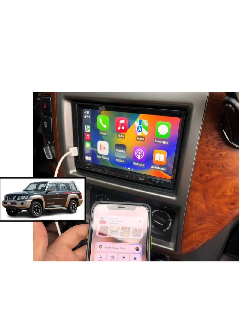Nissan Car Stereo For Nissan Patrol Y61 VTC Original Car Stereo Support Apple Carplay Touch Screen Usb Video Playback 7 Inch Screen Plug And Play Night View rear camera Included - Image 1