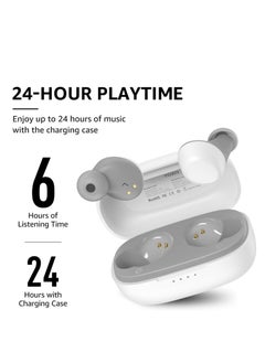 TOZO TOZO A1 Mini Wireless Earbuds Bluetooth 5.3 in Ear Light-Weight Headphones Built-in Microphone, IPX5 Waterproof, Immersive Premium Sound Long Distance Connection Headset with Charging Case, White  - Image 2