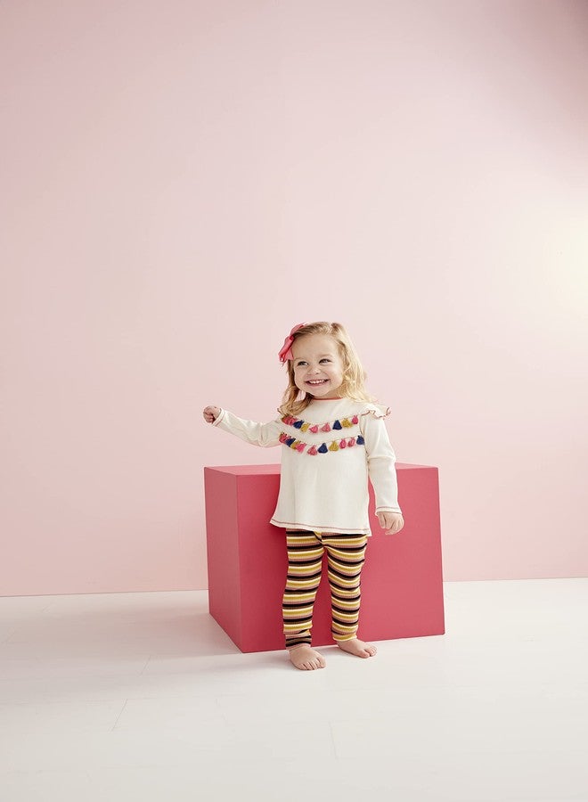 Mud Pie Baby Girl Tassel Tunic Legging Set, Multi, 6-9 Months - Image 2
