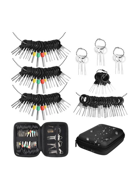 91-Pieces Car Plug Terminal Removal Tool Kit Wire Connector Pin Release Key Extractor Tools Set for Most Connector Terminal