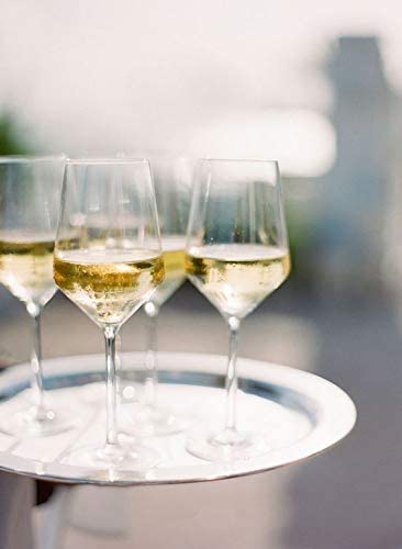 HAPPY BORN Italian Style Crystal White or Red Wine Glass Cut Wine Glass with Long Steam Crysal Clear Whisky Glass Crystal Clear Tableware Glass for Bar Home Office 360ML Set of 2 - Image 5