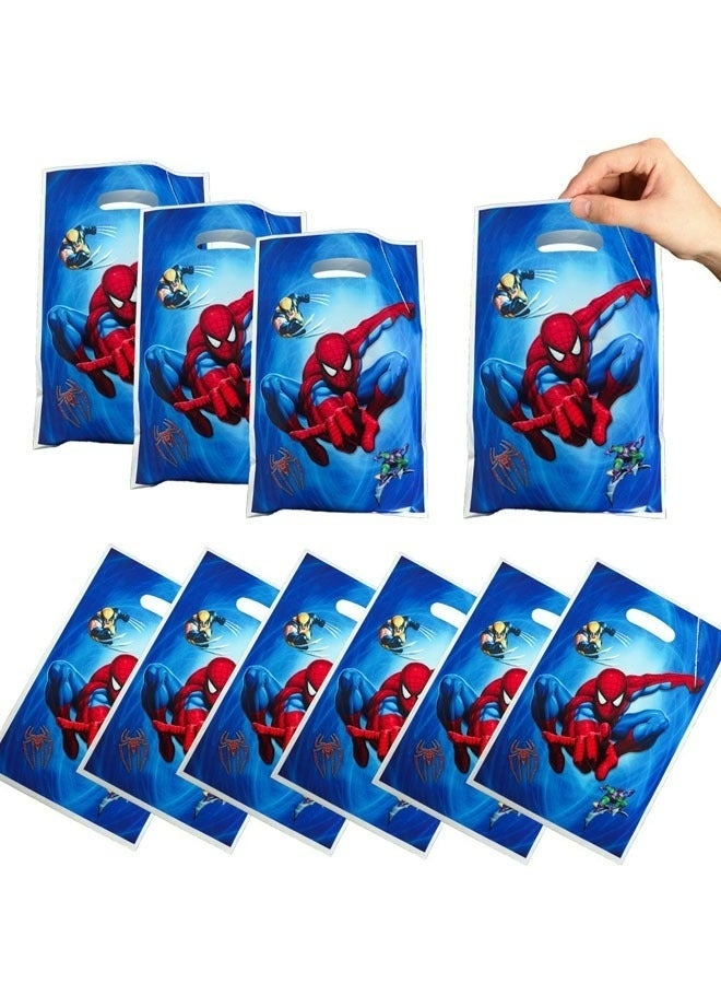 SPIDERMAN 20PCS Blue Spider-Man Birthday Party Supplies Cartoon Candy Bag Tote Bag Kids Gift Bag Adult Birthday Party Decorations - Image 4