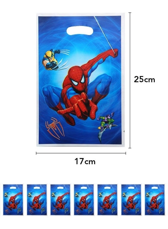 SPIDERMAN 20PCS Blue Spider-Man Birthday Party Supplies Cartoon Candy Bag Tote Bag Kids Gift Bag Adult Birthday Party Decorations - Image 2