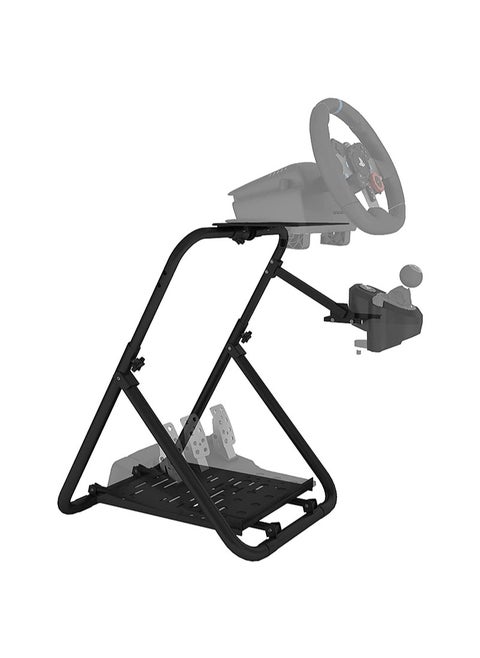 Foldable Racing Wheel Stand with Shifter Holder Compatible with Logitech G25 G27 G29 G920 G923 Thrustmaster Ferrari XBox
