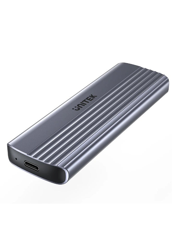 UNITEK M.2 PCIe NVMe SSD Enclosure 10Gbps USB-C – Tool-Free Aluminum Case Supports 8TB (2230/2242/2260/2280) - Image 2