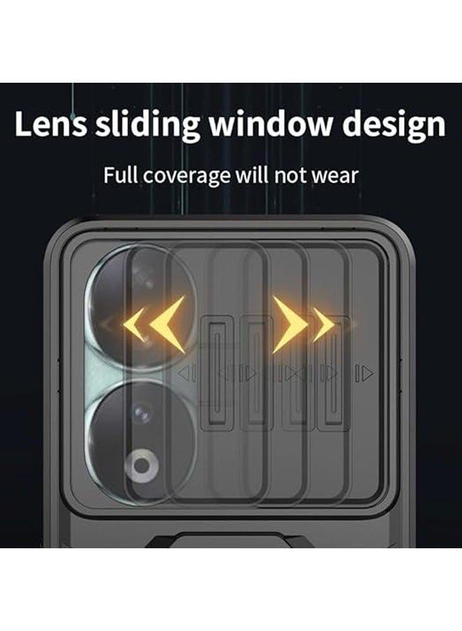 general Xiaomi Redmi 13C / Xiaomi Poco C65 Sliding Camera Case with Screen Protector 【2 Pieces】, 360 Ring Bracket Shock Heavy Protective Armor Case - Image 3